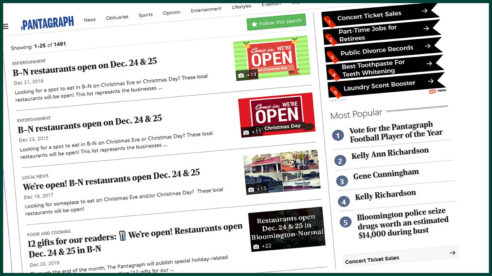 3. A roundup of what's open